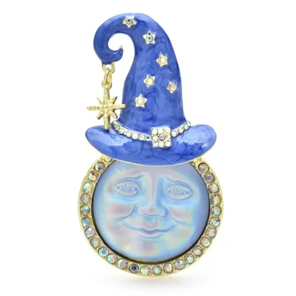 Blue Moon Wizard Brooch - Picture 7 of 11